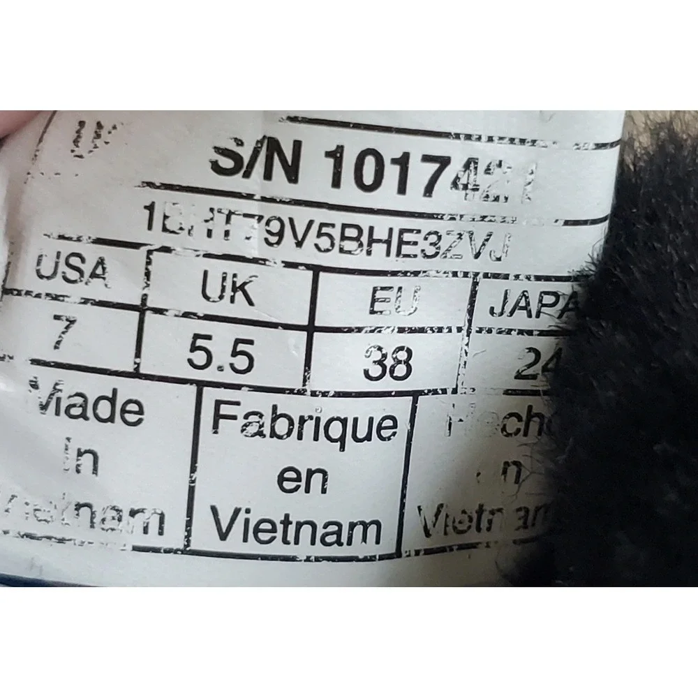UGG Boots Womens 7 Black Suede Jeovana Ankle Boot Waterproof Wedge Shearling